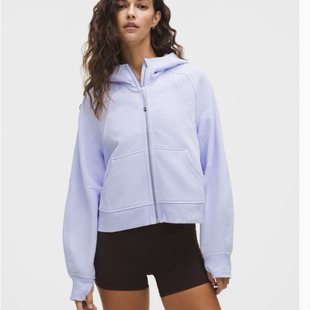 Lululemon Scuba Oversized Full Zip Hoodie, serene blue, M/L.